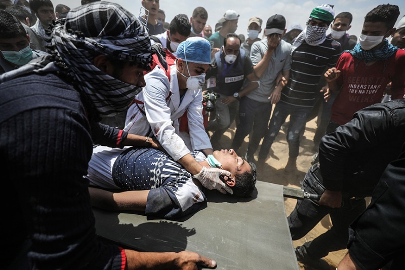 Gazze'deki protestolar katliama dönüştü 48
