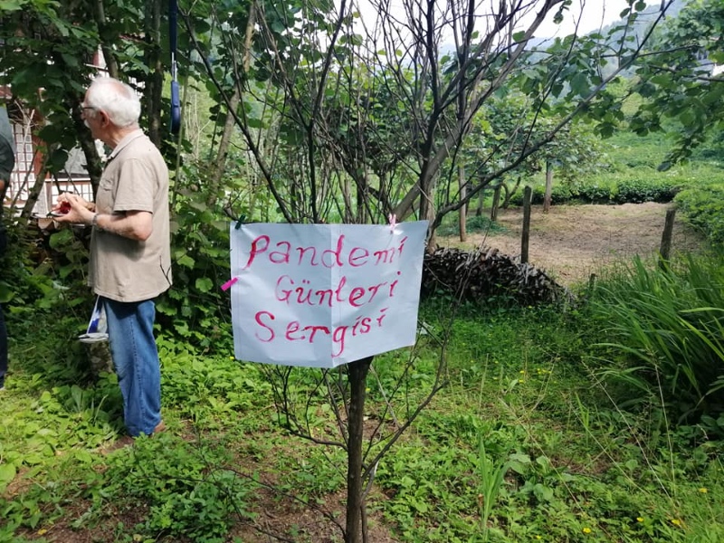 Fındık bahçesinde 'Pandemi Günleri Sergisi' 14