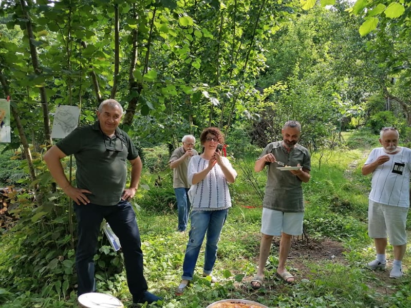 Fındık bahçesinde 'Pandemi Günleri Sergisi' 13