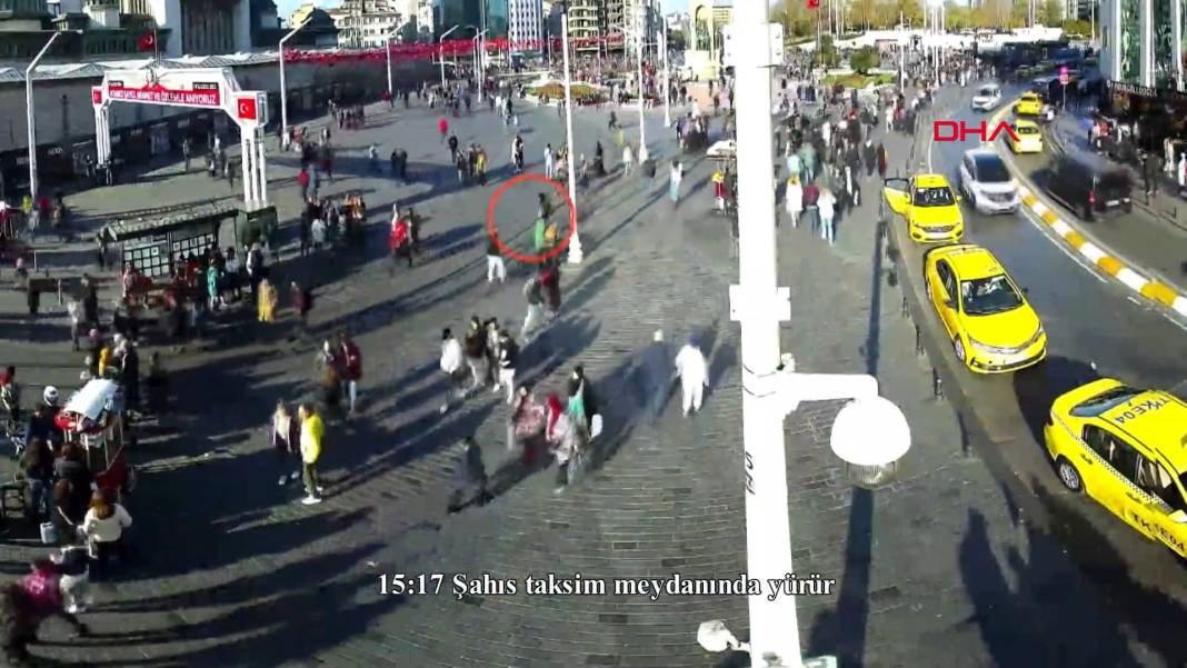 İstiklal saldırısında dakika dakika kamera görüntüleri 2