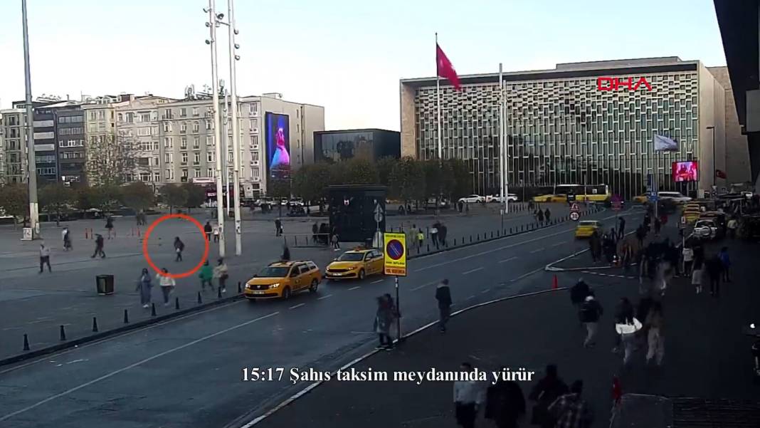 İstiklal saldırısında dakika dakika kamera görüntüleri 1