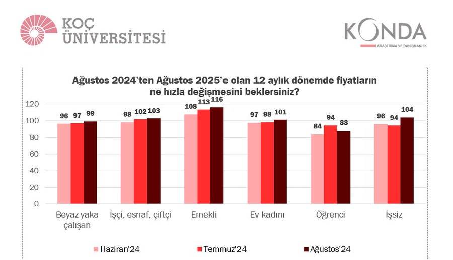 Koç Üniversitesi ve KONDA'dan enflasyon anketi: Beklenti yüzde 113 3