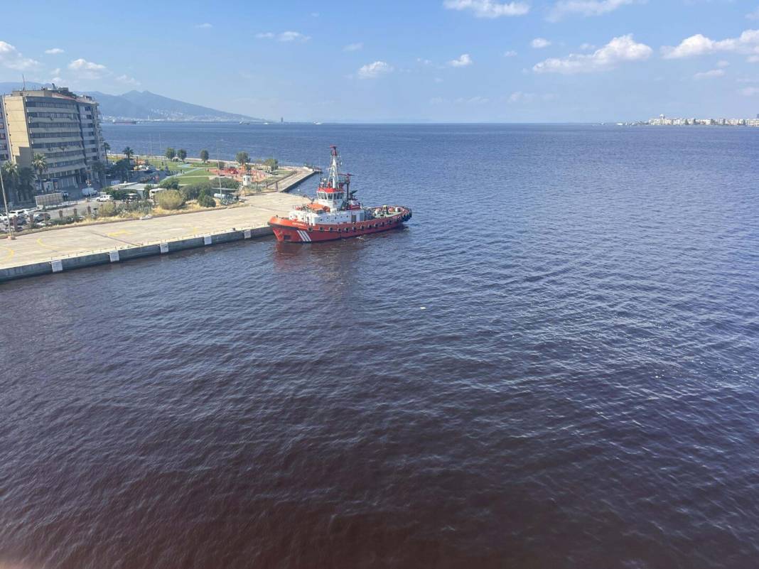 İzmir Körfezi kırmızı renge büründü: 'Havalar soğuyunca kaybolacak' 5