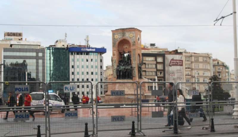 Taksim'de 8 Mart ablukası