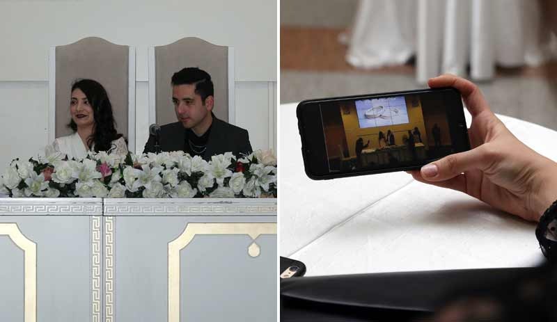 Koronavirüse karşı online nikah