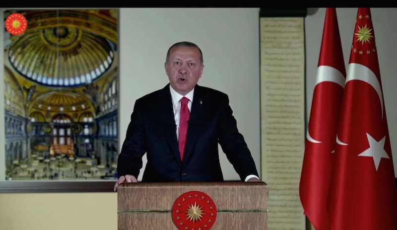 Erdoğan'dan Ayasofya açıklaması: Her türlü ifadeyi bağımsızlığımızın ihlali olarak kabul ederiz