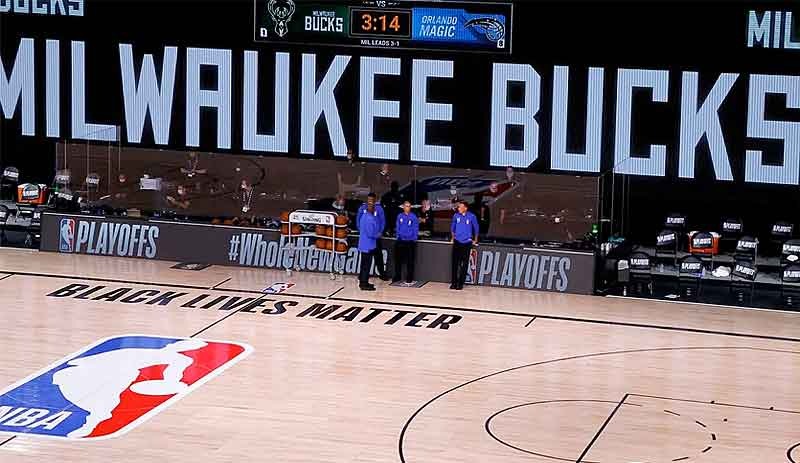 NBA’da, Jacob Blake’in polis tarafından vurulması nedeniyle oyuncular sahadan çekildi