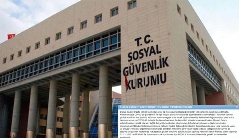 SGK artık PCR testi negatif yurttaşları da 'pandemi hastası' olarak kabul etti