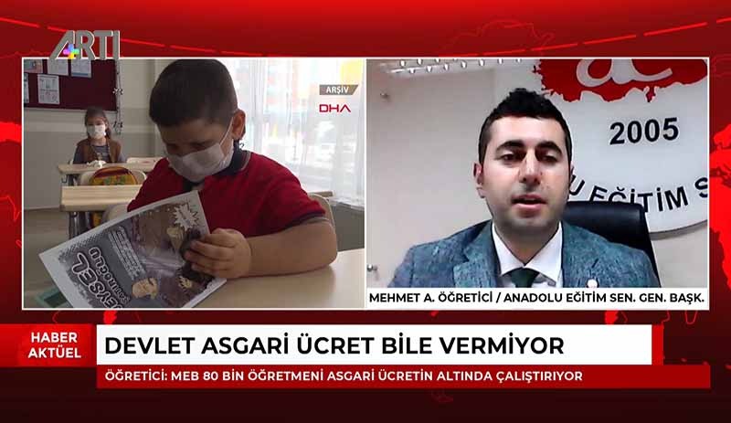 AES Başkanı Öğretici: MEB 80 bin öğretmeni asgari ücretin altında çalıştırıyor