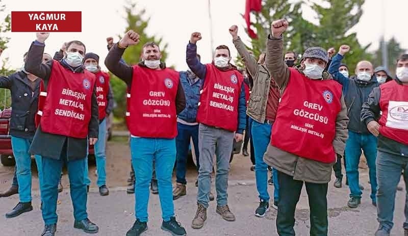 Metal işçileri greve çıktı: 5 gözaltı