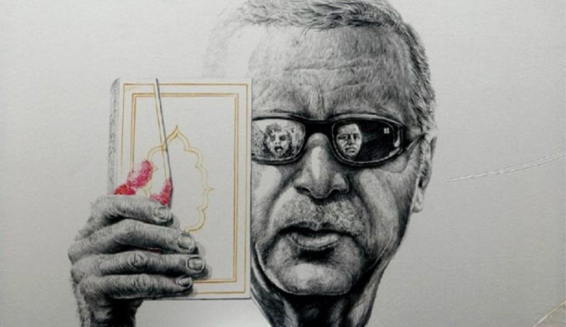 Ressam Ali Zülfikar, Almanya’da Erdoğan resminin sansürlenmesini mahkemeye taşıdı