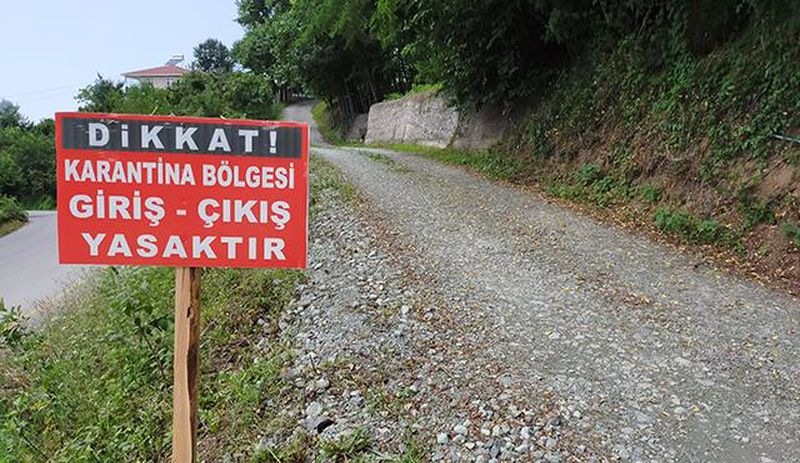 Trabzon'da 68 yerleşim yeri karantinaya alındı