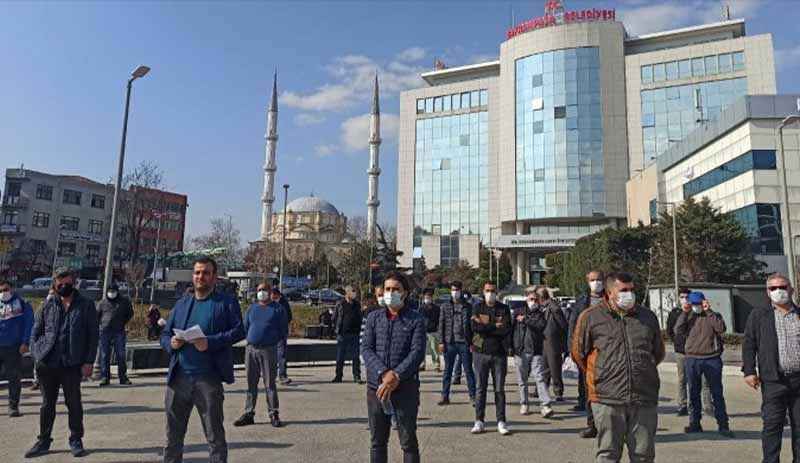 Bayrampaşa Belediyesi işçileri toplu sözleşmeye uyulması çağrısında bulundu