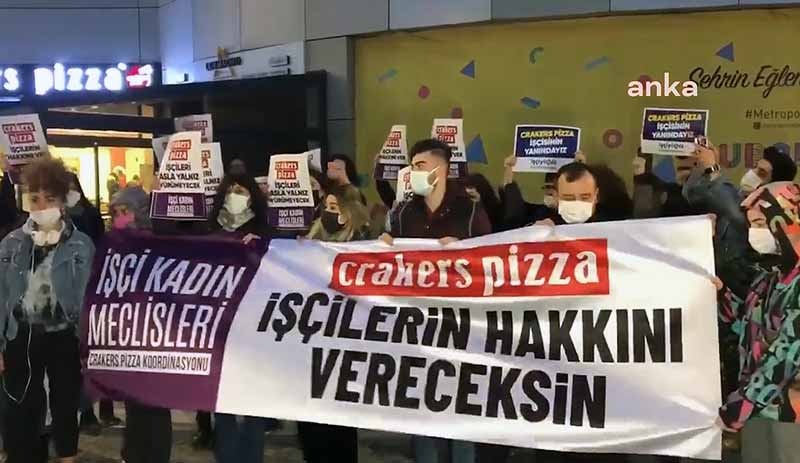 Maaşları ödenmeyen pizza işçileri eylemde: 1500 TL için mi bu kadar büyütüyorsun dediler