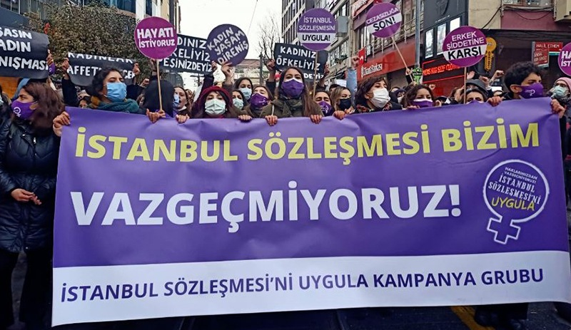 Kadın Örgütleri İstanbul Sözleşmesi’nin feshine karşı ayakta