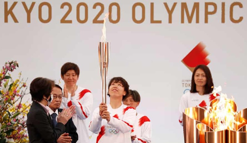 Covid-19 nedeniyle ertelenen 2020 Tokyo Olimpiyatları'nın Japonya'daki meşale turu başladı