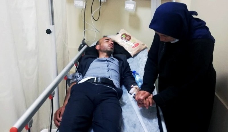 Polisin darp ederek gözaltına almaya çalıştığı Ferit Şenyaşar hastaneye kaldırıldı