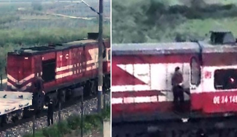 Kurye emekçileri bu kez de demiryollarında: İftar siparişini yetiştirdiği makinist treni durdurdu