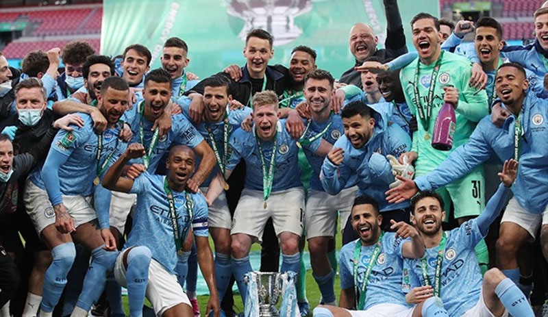 Manchester City İngiltere Lig Kupası'nı üst üste 4'üncü kez kazandı