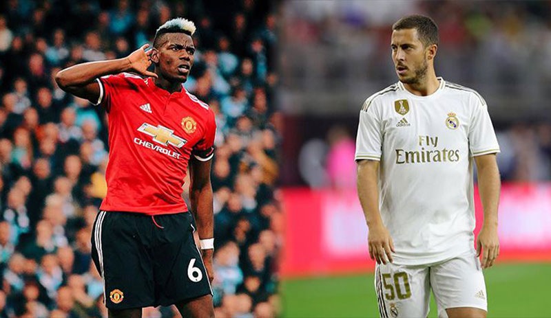 Manchester United'lı Pogba ile Real Madrid'li Hazard'ın takası iddiası