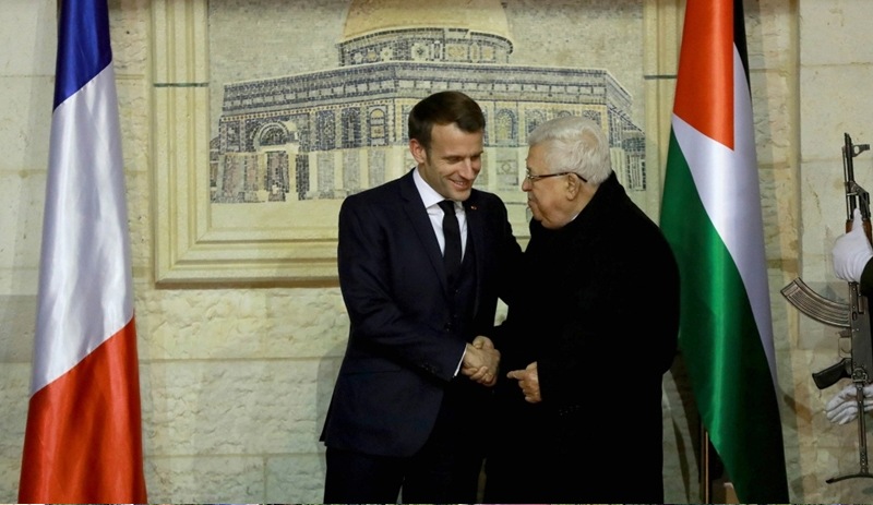 Fransa Cumhurbaşkanı Macron, Filistin Devlet Başkanı Abbas ile görüştü
