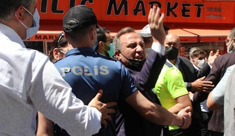 Akşener'in İkizdere ziyaretinde Erdoğan yanlıları ile İYİ Partililer arasında arbede