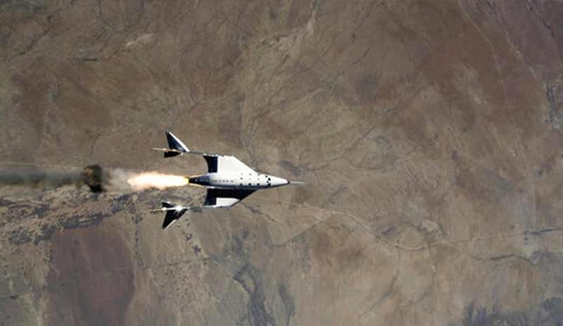 Uzay turizmi şirketi Virgin Galactic ikinci uçuş testini başarıyla tamamladı