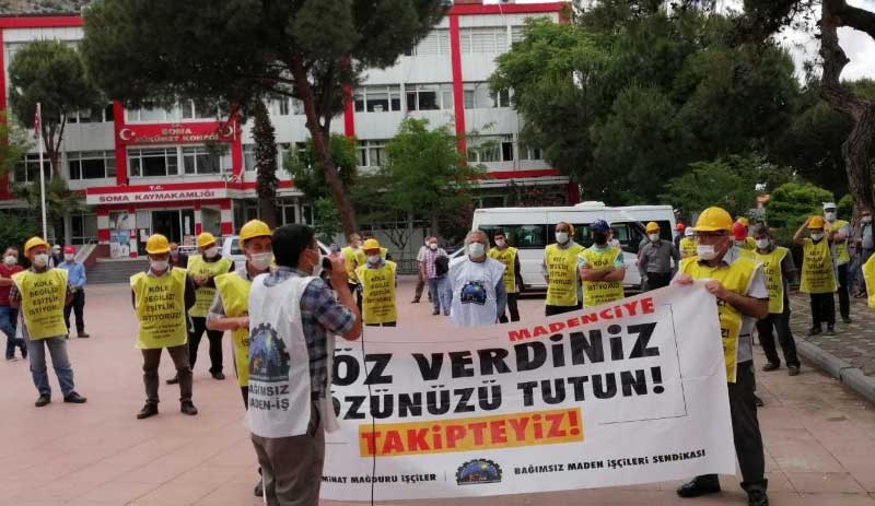 Hakları verilmeyen Soma madencileri yeniden Ankara'ya yürüyecek