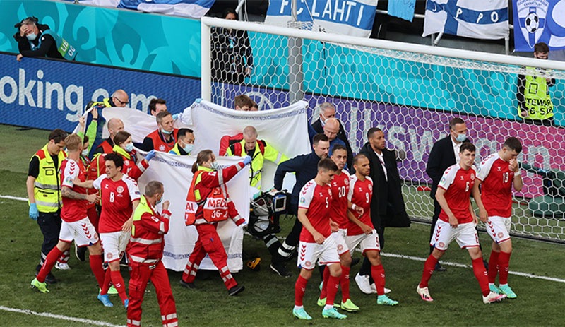 Danimarkalı futbolcular: UEFA maça devam etmemiz için baskı uyguladı