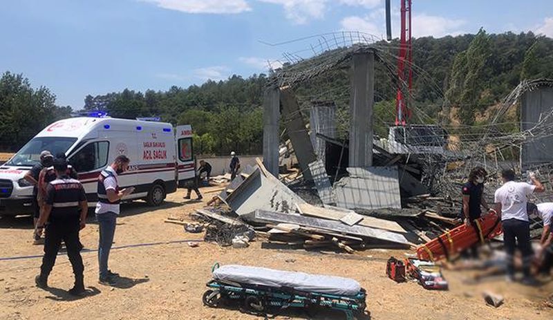 Muğla'da inşaatta göçük: 1 ölü, 2 yaralı