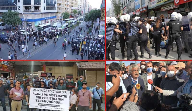 Konya’daki ırkçı katliam Türkiye'nin dört bir yanında protesto edildi