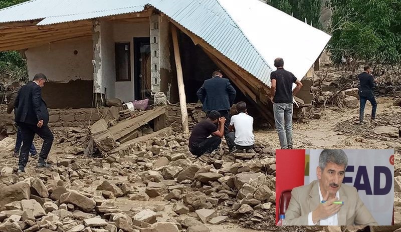 Van'da selin vurduğu bölgede inceleme yapan bakan yardımcısı: Felaketin eşiğinden dönülmüş