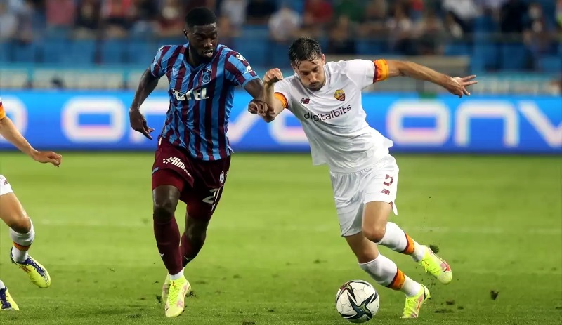 Trabzonspor evinde Roma'ya mağlup oldu