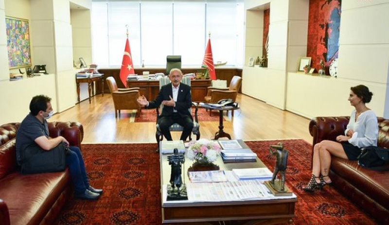 Kılıçdaroğlu, Rabia Naz'ın babası Şaban Vatan'ı makamında kabul etti