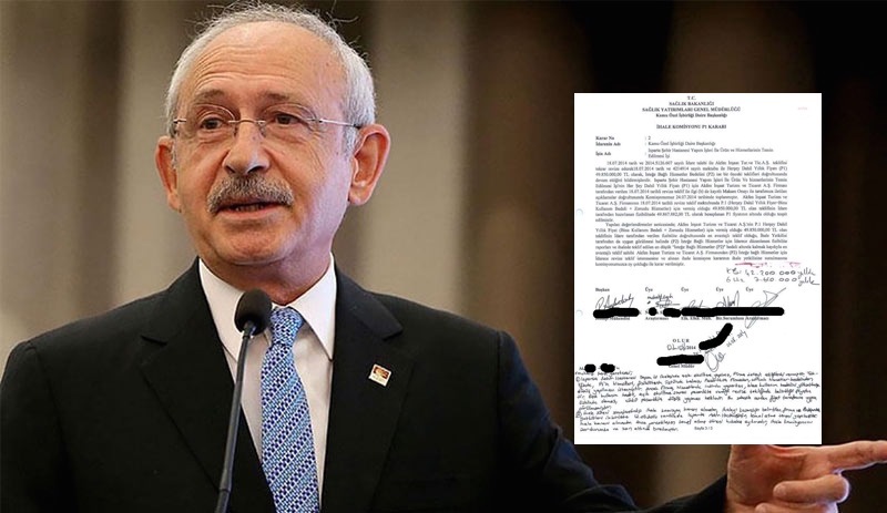 Kılıçdaroğlu'nun duyurduğu belge ortaya çıktı