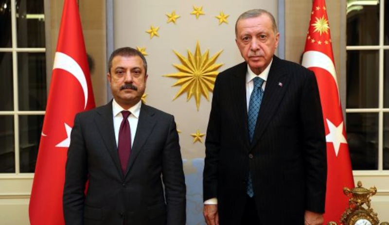 Erdoğan, görevden alınacağı iddia edilen TCMB Başkanı Kavcıoğlu’nu kabul etti