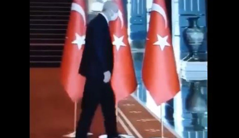 Erdoğan'ın yürürken zorlandığı görüntüsü gündem oldu