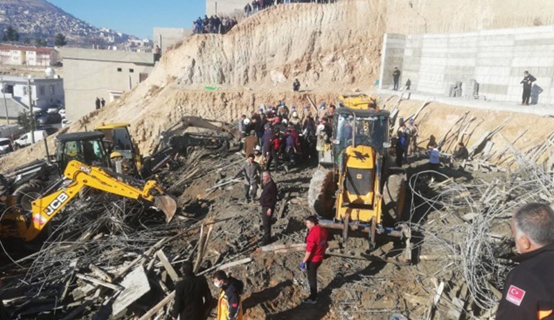 Mardin’de iş cinayeti: İnşaat çöktü, 1 işçi yaşamını yitirdi