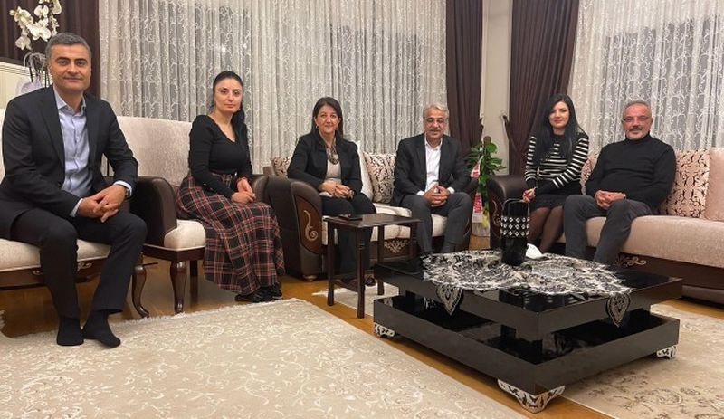 HDP Eş Genel Başkanları Buldan ve Sancar'dan Zeydan’a ziyaret