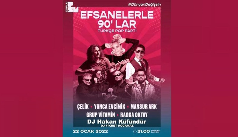 Efsanelerle 90'lar Türkçe Pop parti