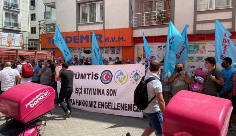 TÜMSİS'ten sendikalaşma hakkı için Yemek Sepeti önünde eylem çağrısı