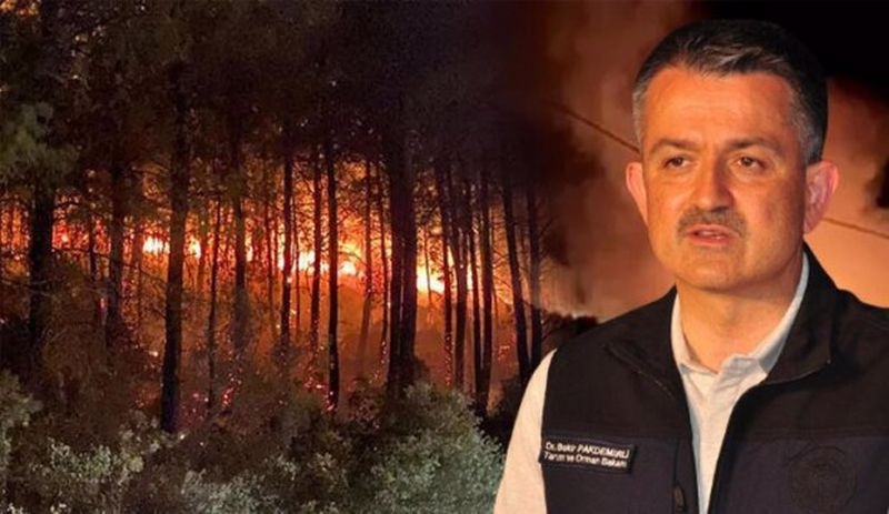 Bakan Pakdemirli: Son 10 yılda yangınların yüzde 6’sı sabotaj nedeniyle çıktı