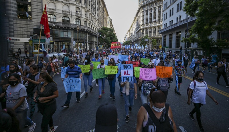 Arjantin'de IMF protestosu: Binlerce kişi sokaklara döküldü