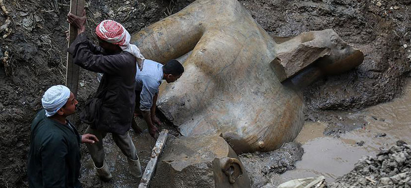 Mısır'da 2. Ramses'e ait heykel bulundu