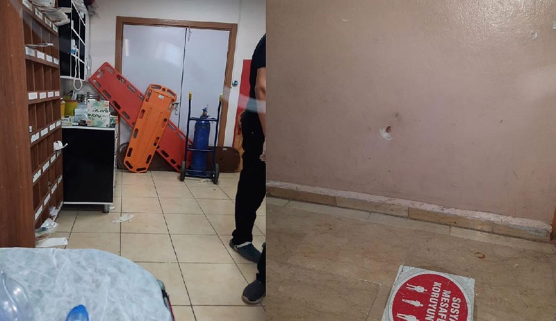 Diyarbakır'da ölen hastanın yakınları saldırdı, polisin tabancası ateş aldı