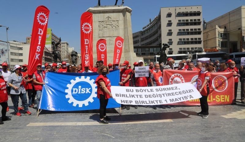 DİSK’ten 1 Mayıs çağrısı: Biz birleşirsek alın terimiz zenginlere aktarılmaz