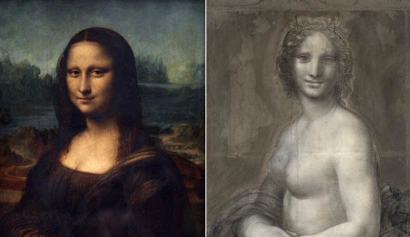 Mona Lisa'nın nü taslağı bulundu