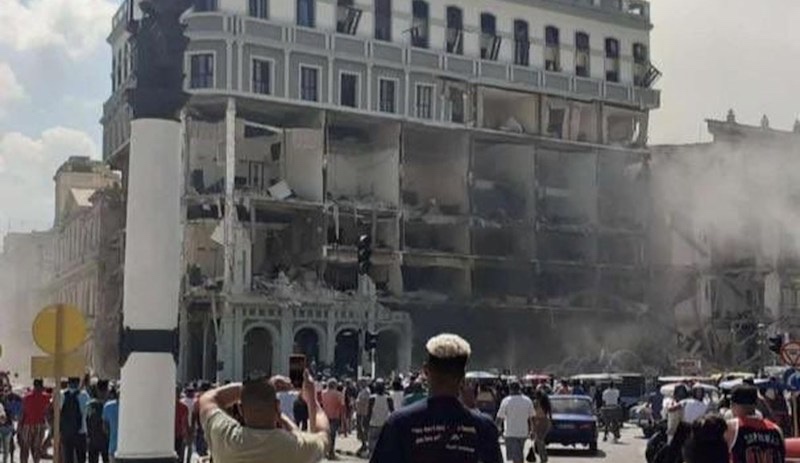 Havana'da tarihi bir otelde büyük patlama: Sekiz kişi hayatını kaybetti