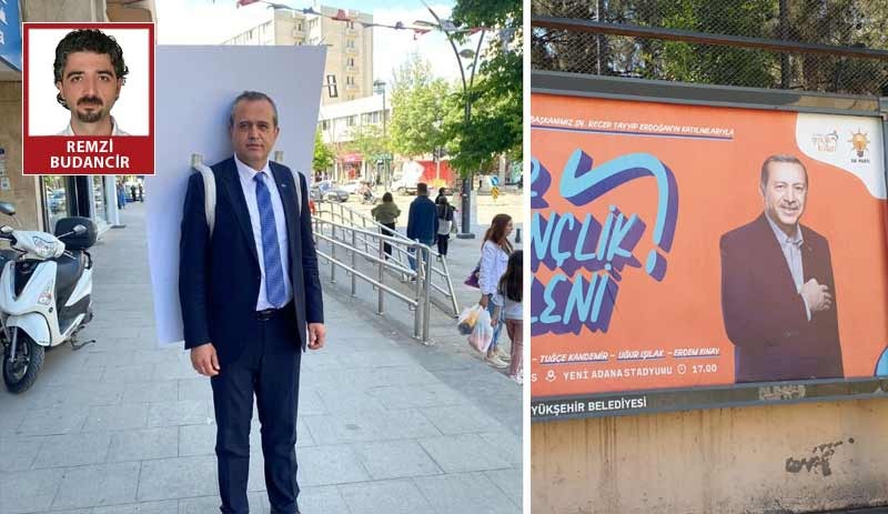 Erdoğan’ın Adana etkinliği afişi Diyarbakır’da dahi asılırken; muhalefet partilerine engel