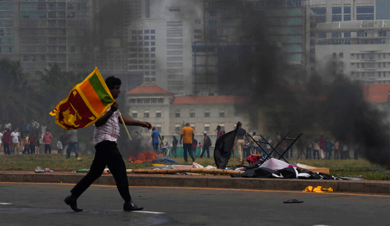 Sri Lanka'da göstericiler Başbakanlık Konutu'nu bastı
